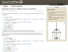 Tablet Screenshot of gadzmo.com